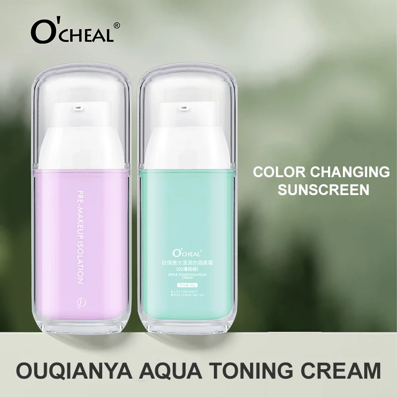Mixed Isolation Lotion Full Cover Moisturizing Bright Primer Concealer Makeup Foundation Two-color Base Liquid Skin Makeups 2