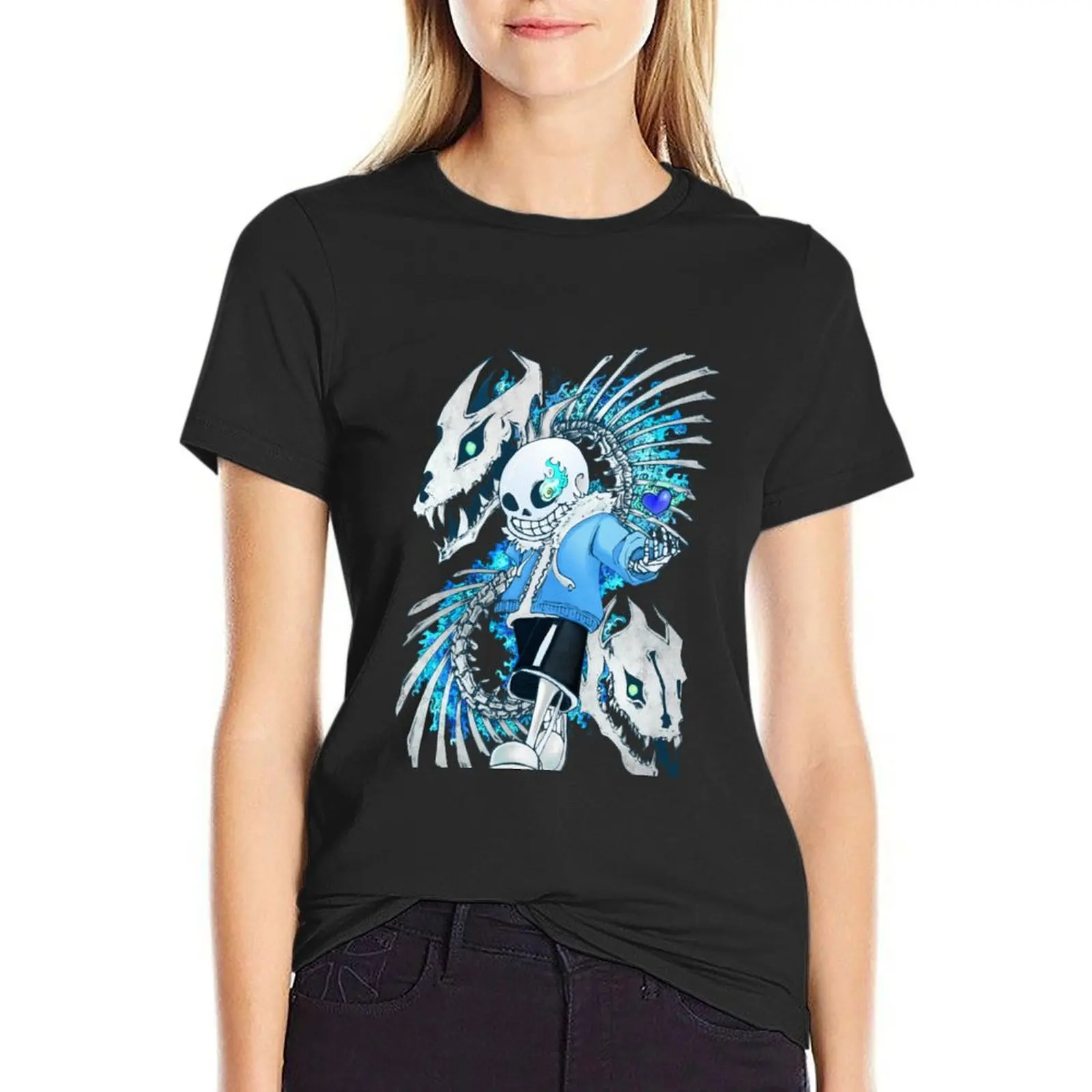 

Undertale:Sans T-Shirt Women's cotton t-shirt Women t-shirts Summer Women's clothing Women's t-shirt