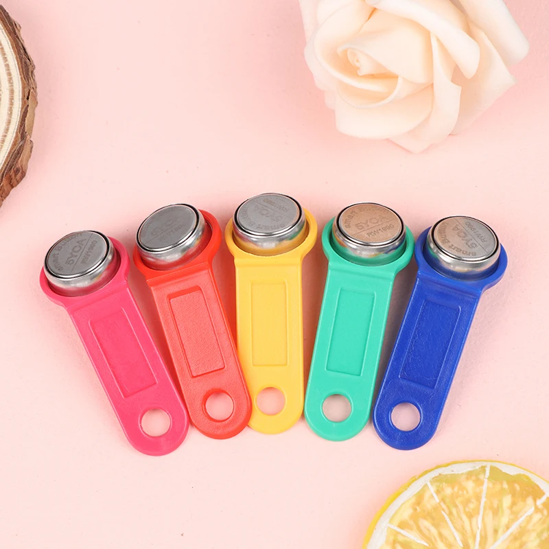 1pc 플라스틱 재기록 가능 RFID 터치 메모리 키 TM 카드 Ibutton 복사 카드 사우나 키(고품질 소재, 내구성 및 내구성 포함)