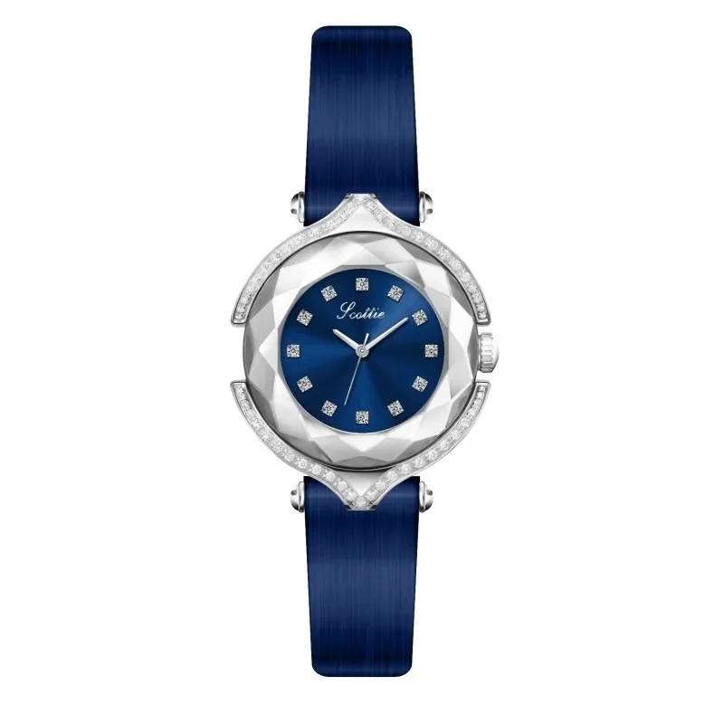 Korean Women Watch Fashion Temperament Ladies Gifts Exquisite Diamond Rhombus Mirror Face Women Quartz Wristwatches Reloj Mujer