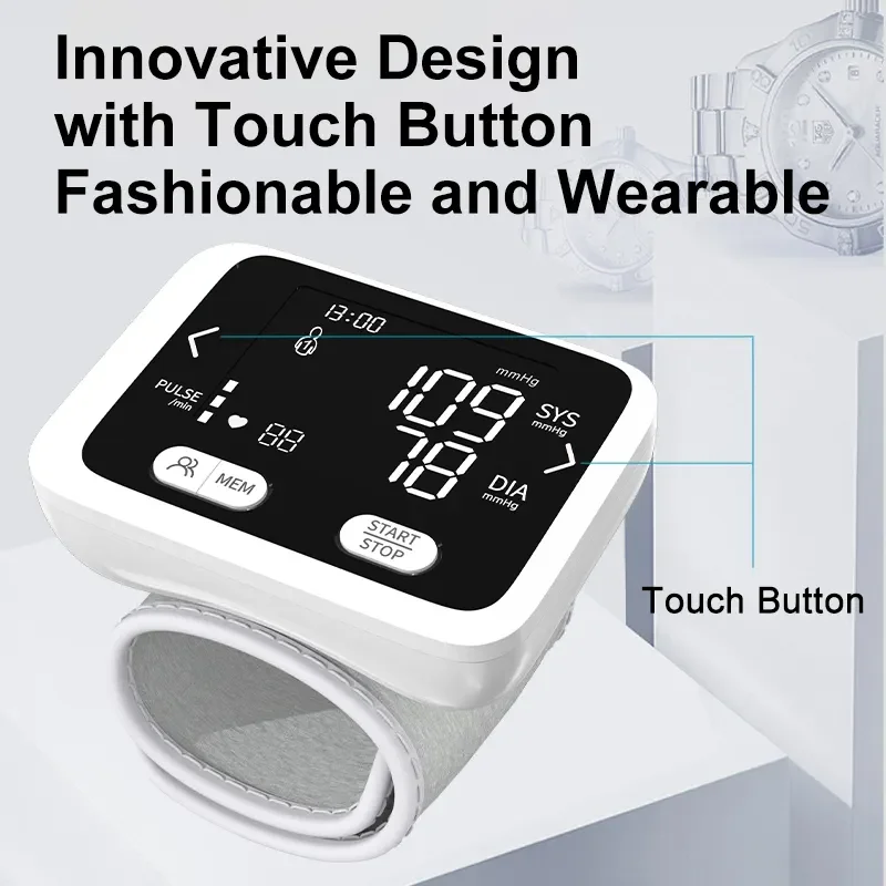 LCD Digital Wrist Blood Pressure Monitor Heart Beat Rate Pulse Meter W –  Abbey Tech Hub