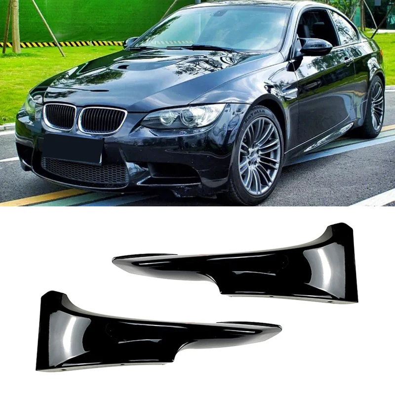 

For BMW 3 Series E92 E93 Coupe M-Tech Carbon Fiber Car Front Bumper Side Splitter Air Vent Intake Lower Spoiler Canards 06-13