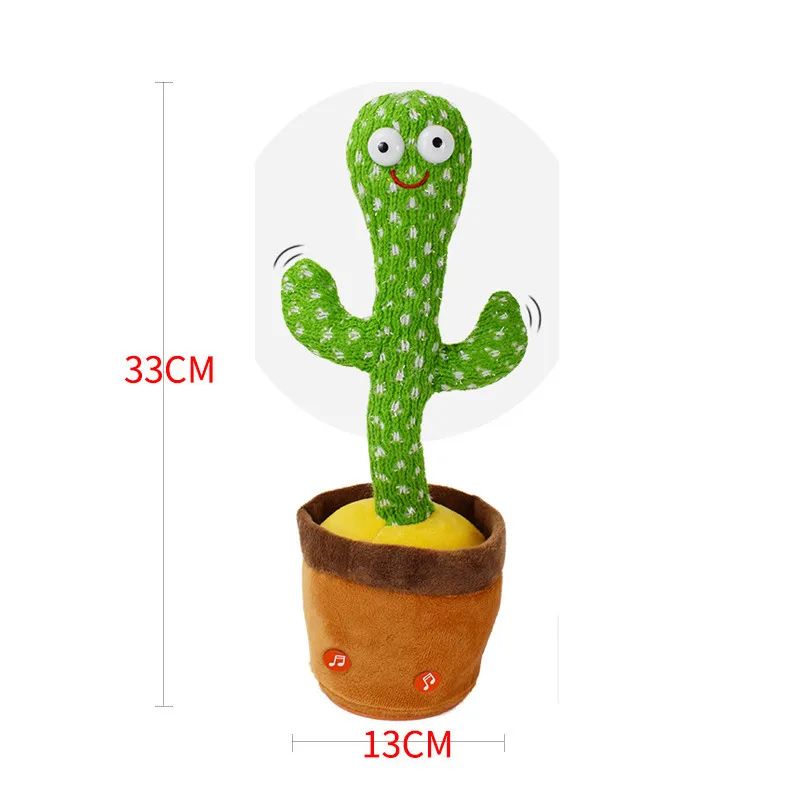 Dancer Cactus With Sound In Spanish Captus Dancer For Babies USB Dancing Cactus  Parlant Toy Russian - AliExpress