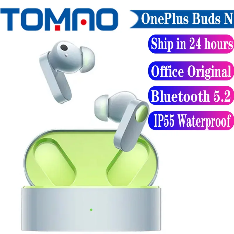  2022 New Oneplus Buds N Wireless Earphone Bluetooth 12.4mm Dynamic unit Dual AI Call Noise Cancelling True Wireless Headphone 