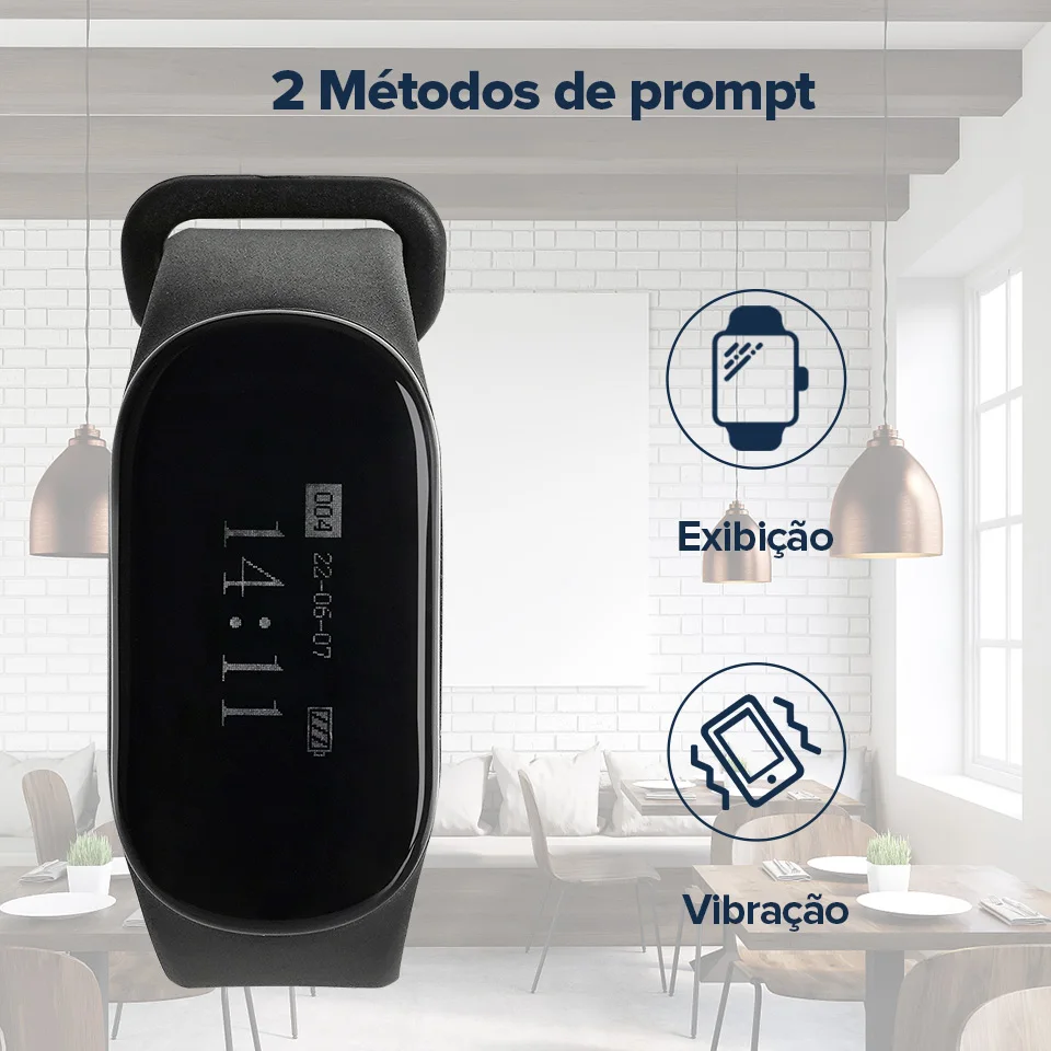 IPX7 impermeável relógio receptor para Hookah Cafe Bar Club Clinic, TD112
