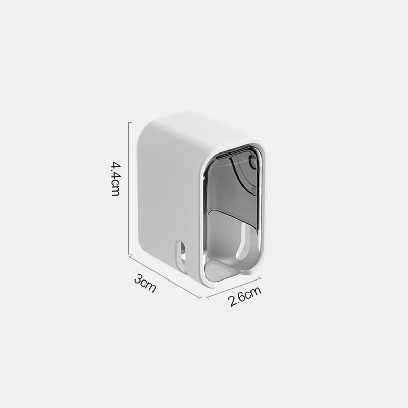 Dustproof Wall Mounted Toothbrush Holder Storage Box For Bathroom