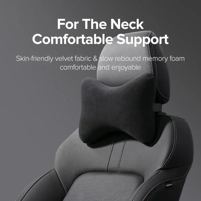 Ergonomic Memory Foam Car Seat Neck and Waist Support Pillow