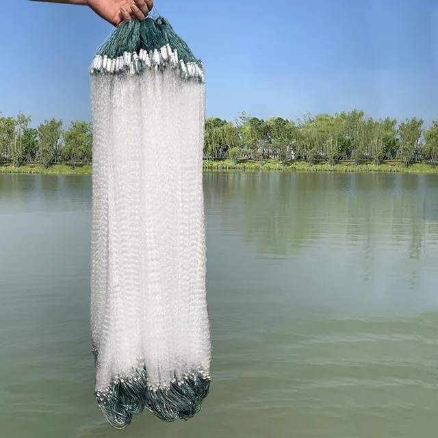 Fishing Net White Wire Net Trap Monofilament Net Durable Three-layer Single-layer Floating Net Tool Outdoor Fishing Gear Tool Fishing Net White Wire Net Trap Monofilament Net Durable Three-layer Single-layer Floating Net Tool Outdoor Fishing Gear Tool