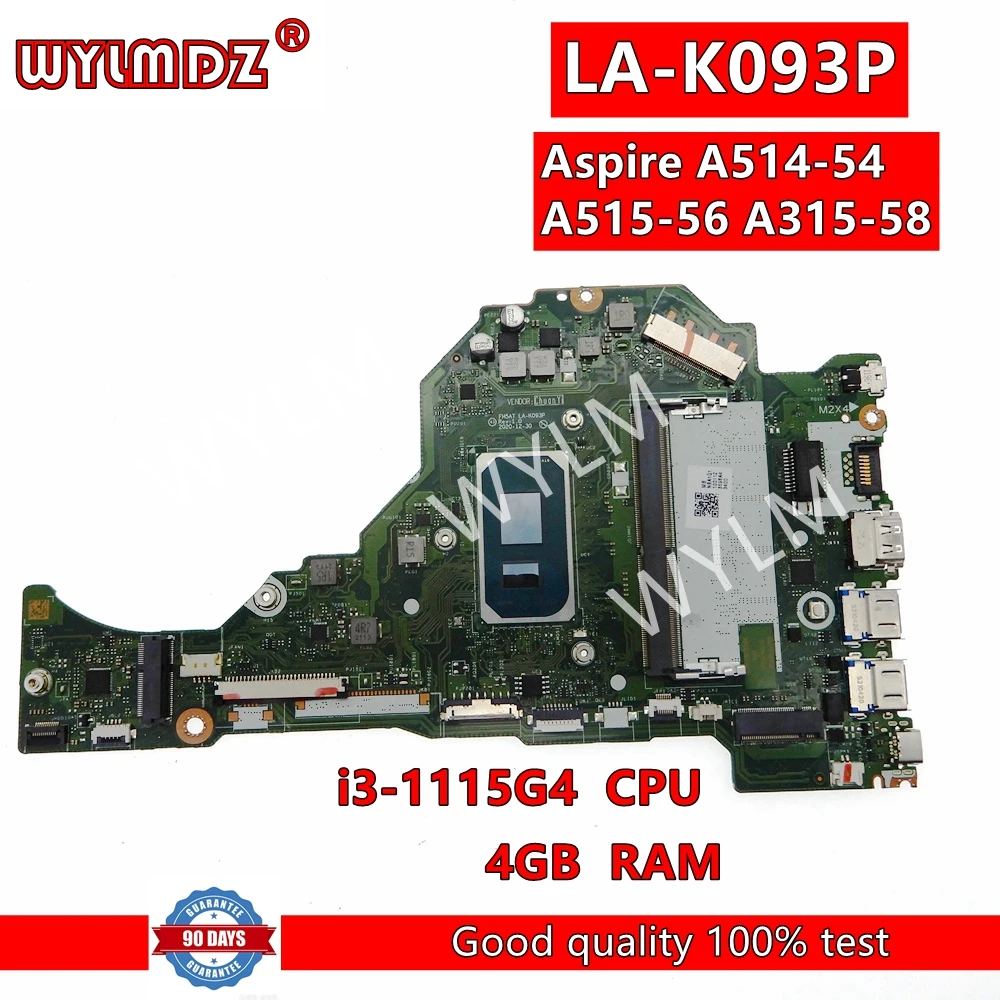 

NBA6L11005 GH5JJ/GH7JJ LA-K701P Laptop Motherboard For ACER Aspire A115-32 A315-35 N20C5 Notebook Mainboard with N6000 CPU