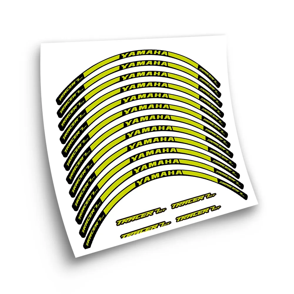 Kit Adesivo Compatibile Con Cerchione Moto Yamaha Tracer 7 Gt