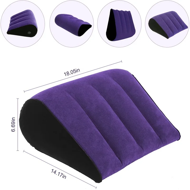 Inflatable Love Position Cushion Aid Wedge Air Blow Sex Pillow Positions Body Support Pads For Adult Women Man Couples Bedding 4