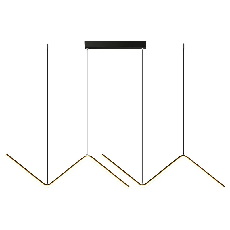 Aluminum Dining Pendant Lamp Modern Minimalist Restaurant Pendant Lamp Nordic Minimalist Line Creative Design Sense Pendant Lamp 5