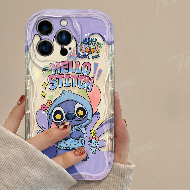 thumbnail image 1 of Disney Couple Mickey Minnie Stitch Case For iPhone 15 14 13 12 11 Pro Max X XR XS 8 7 6 6S Plus SE 2020 Silicone Phone Cases, 1 of 5