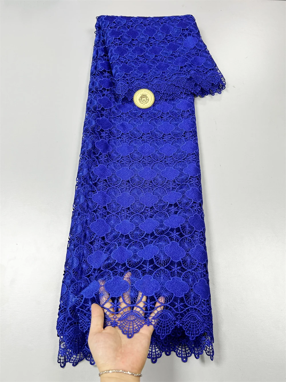 Nigerian Guipure Cord Lace Fabric High Quality Lace Embroidery African Milk Silk Fabric For Wedding Sewing Dress