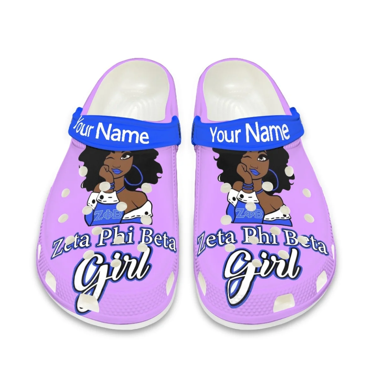 Zeta Phi Beta Desgner Slippers African Women Breathable Light Flats Sandals Female Comfort Fashion Slides Sandalias De Mujer