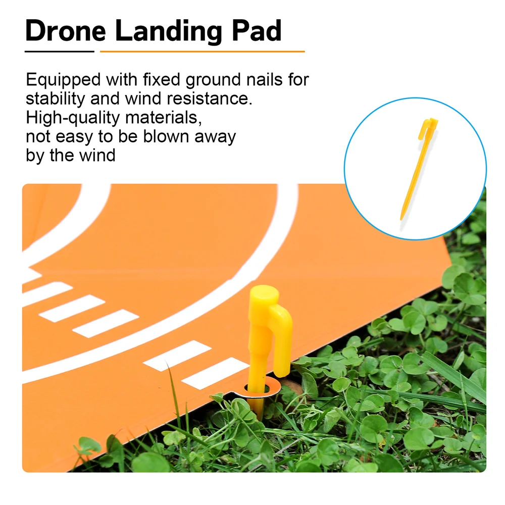 Tapis d'atterrissage pliable pour drone 51/64 cm avec sac de rangement