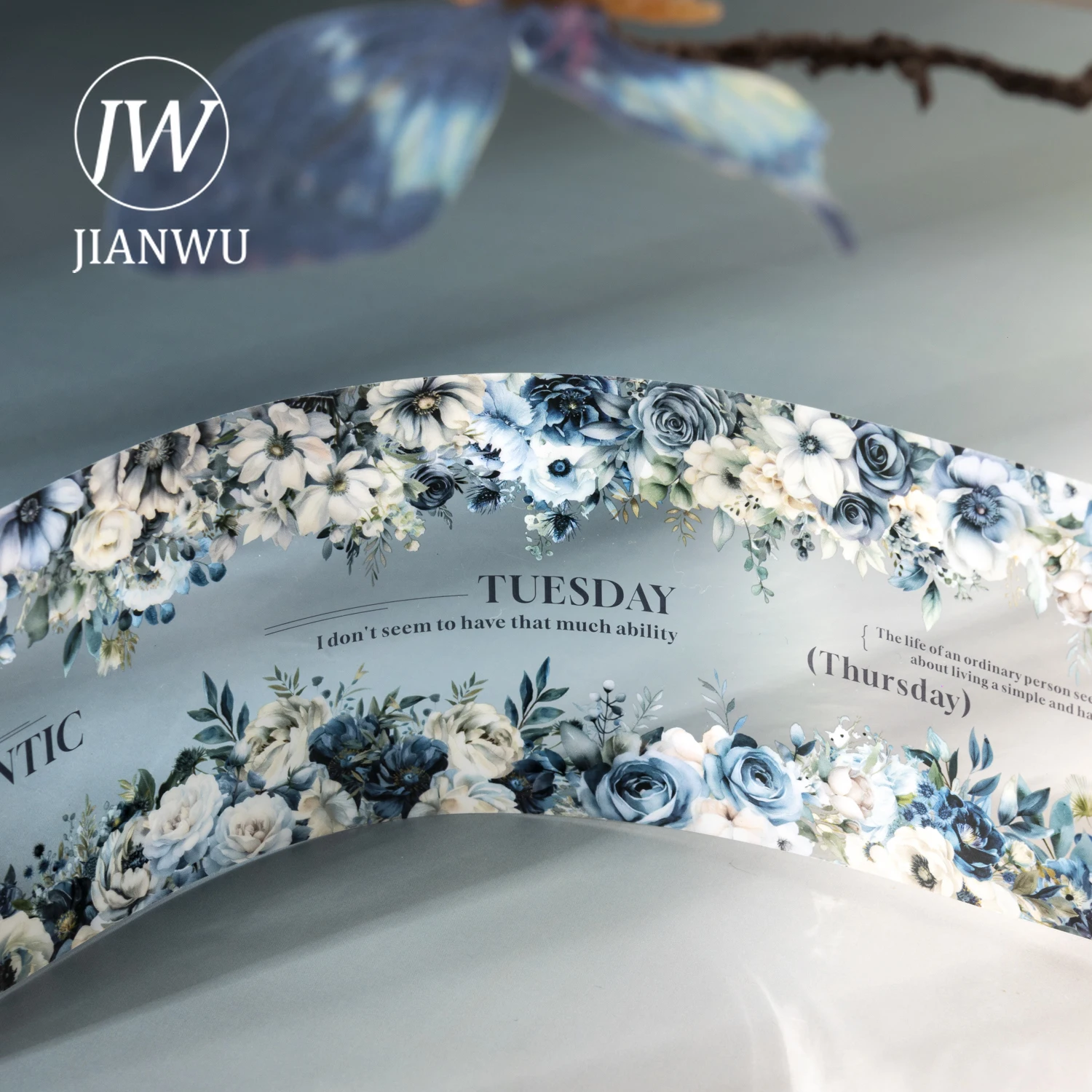 JIANWU 65mm*200cm Flower Bloom in The Dark Night Series