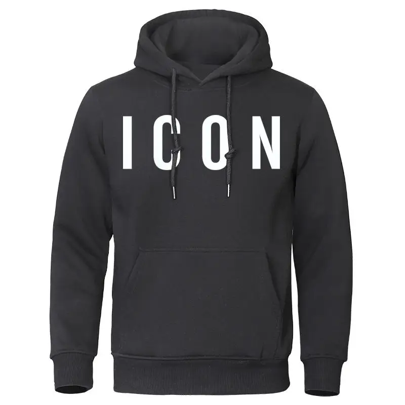 Hip Hop Hoodies Icon 2022 S-3XL Oversized black