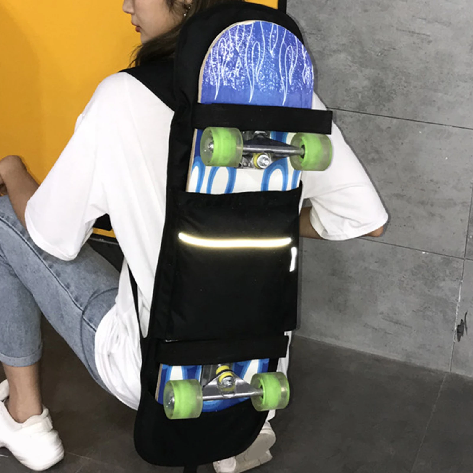 Mochila impermeable para monopatín eléctrico, bolsa de transporte para Longboard, correas de hombro ajustables, Maleta de viaje