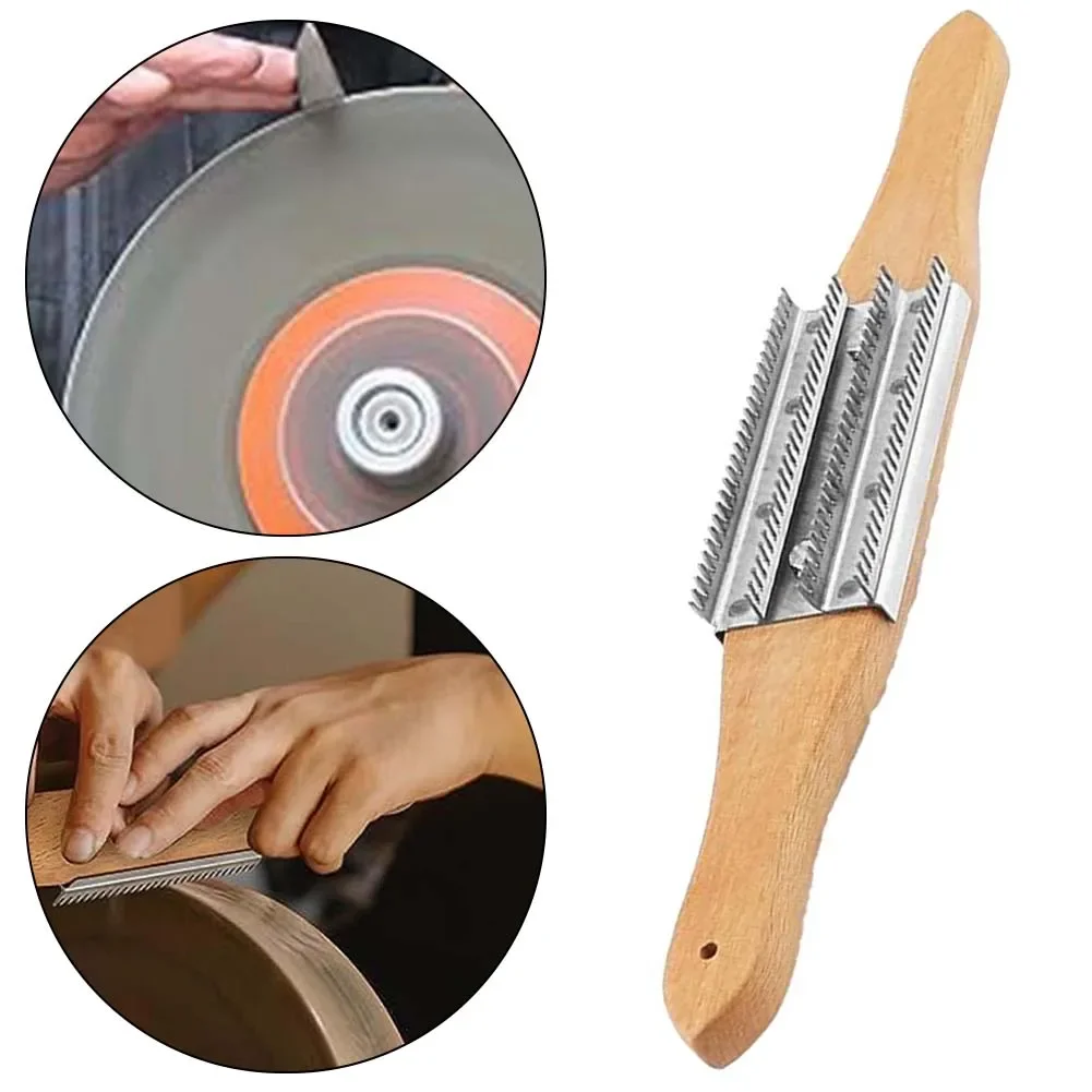 Beech Wood Handle Rake Buffer Wheel Rake For Long-time Buffing Job Ergonomic Design Large Package Content Professional Design