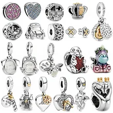 

Summer Fashion Jewelry Women 925 Sterling Silver Friendship Bracelet DIY Designer Charm Fit Original Pandoraer Bangle Beads
