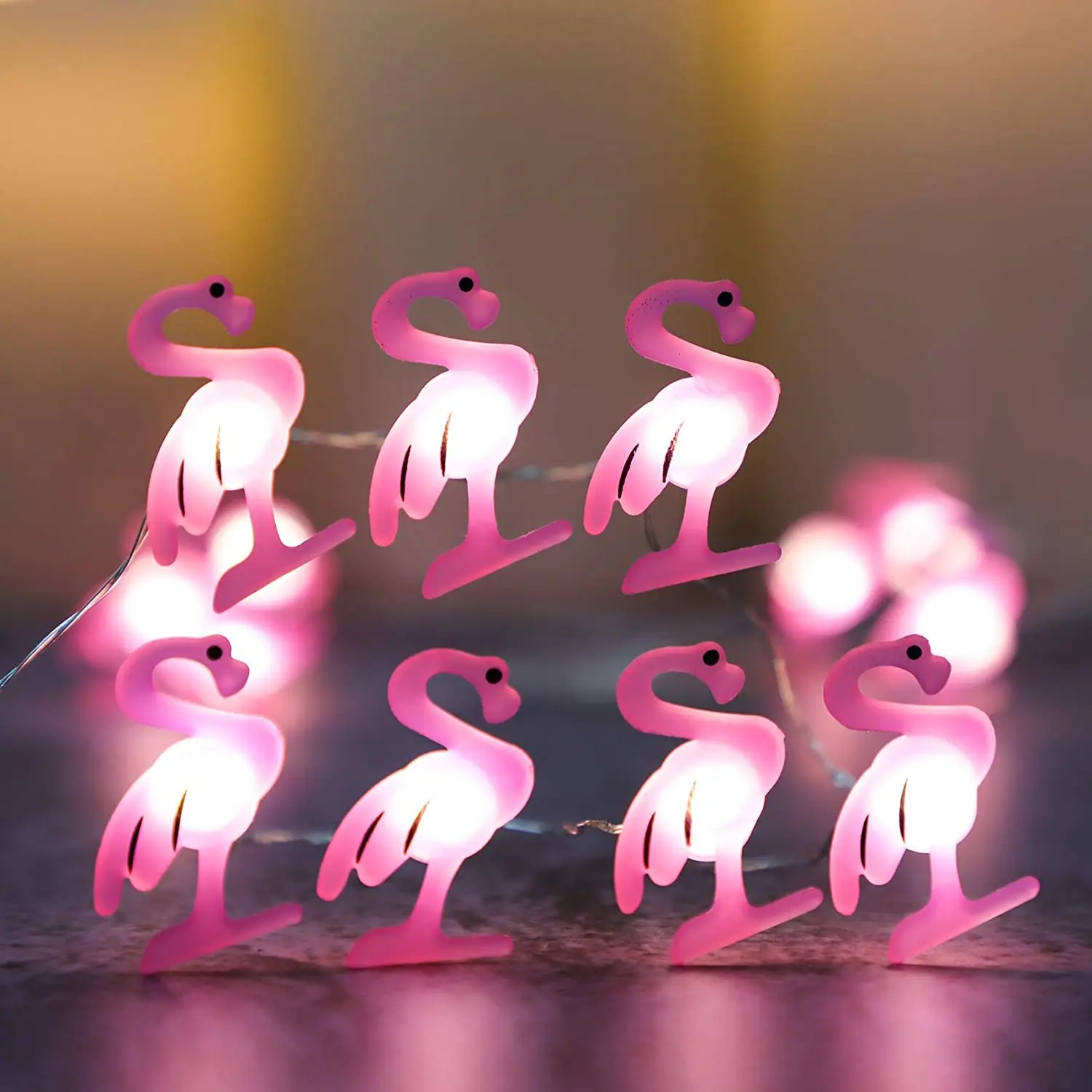 2 Meter Flamingo String Lights Summer Patio Pink Lights String Night Lights Per Baby Room Decorazione Per Feste Di Compleanno Decorazioni Hawaii