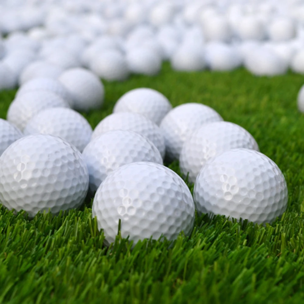 Weißer zwei schicht iger Golf übungs ball tragbares langlebiges kleines Golfball geschenk für Golfer