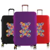 Suitcase Protective Cover Protector 18-30 inch Baggage cover Travel Accessories Elastic Luggage Dust Covers colorful bear 1