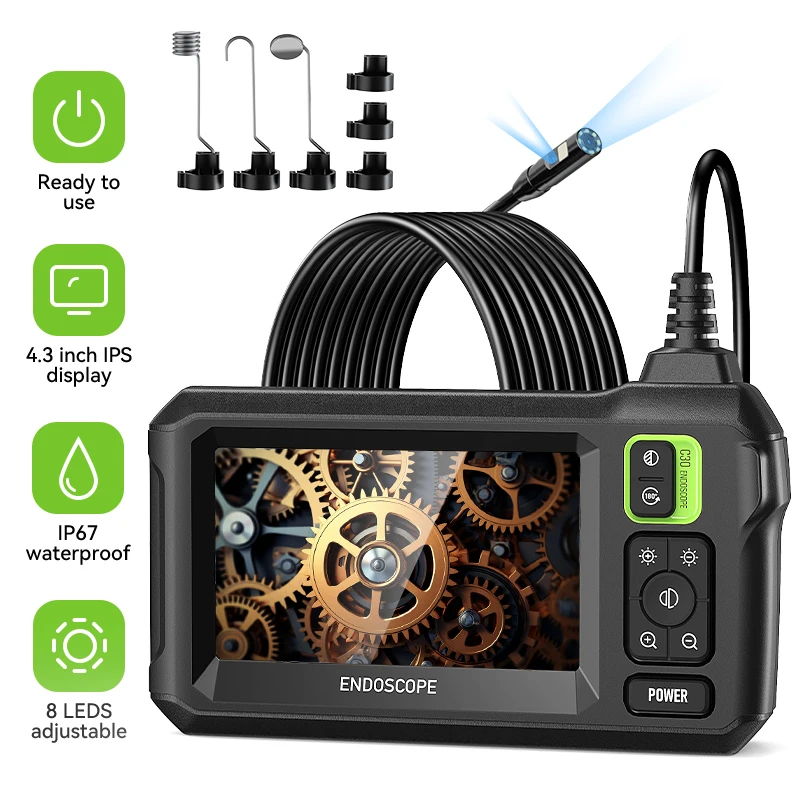 4.3" HD Endoscope Camera 1080P 1