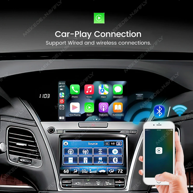 NaviFly OEM ȭ ׷̵    ī÷, ȵ̵ ڵ ڵ ڽ, ACURA TLX-L MDX TLX RLX ̷ Lin-K BT