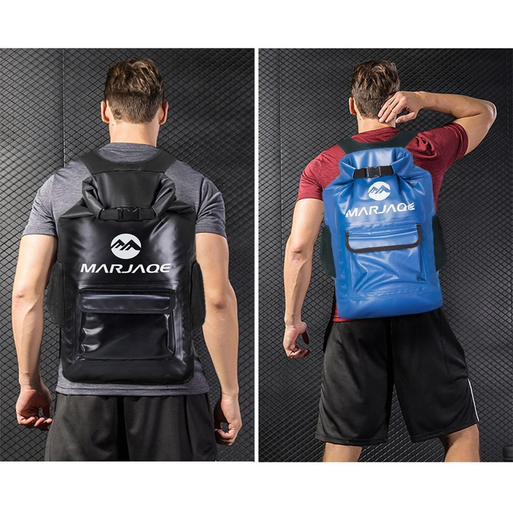 MARJAQE 22L Waterproof Outdoor Camping Backpack Trekking Travel Rucksacks Rafting Hiking Trekking Mountaineering Dry Bag Foldabl