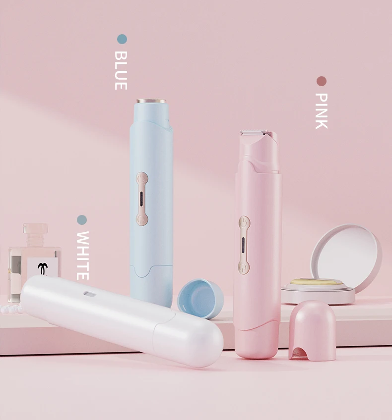 Épilateur portable à double tête, mini appareil d'épilation indolore_voghion.com