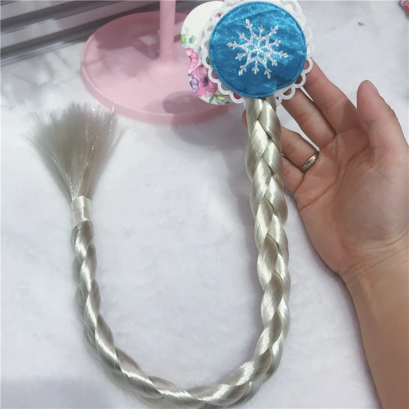 Elsa Princess Children's Toys Birthday Gift Party Crown Frozen 2 Baby Magic Stick Headband Cosplay Sofia Girls Hair Accessories
