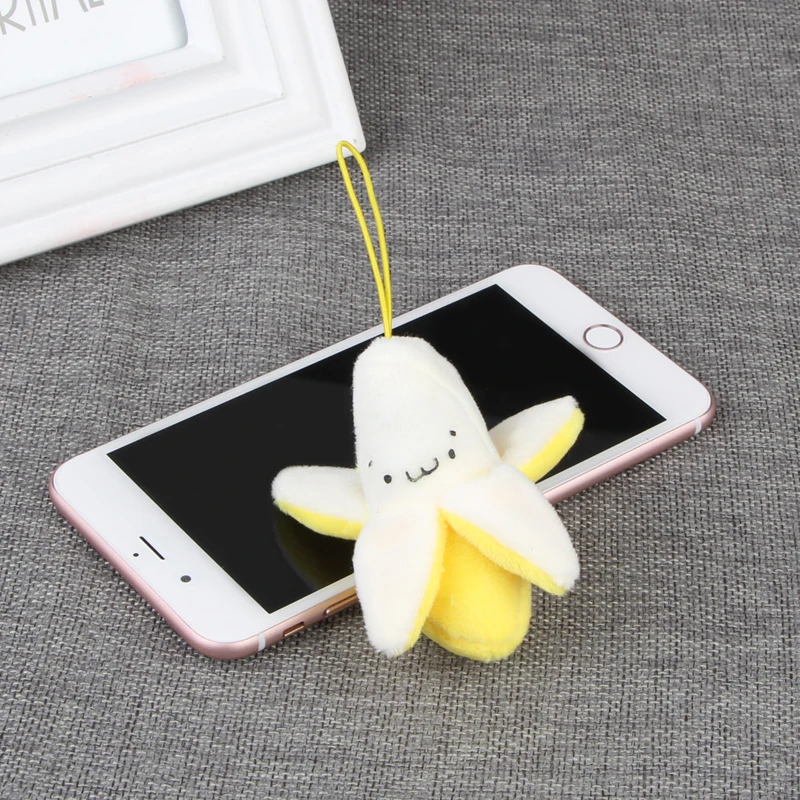 

127D 1 шт. 7 см милый мультфильм плюшевый мягкий банан для игрушки-куклы подарок на день рождения пендан