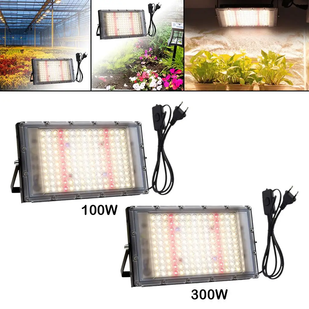 380-840nm LED Grow Lights Full Growing Lamp Plant Lighting for Hydroponic Indoor Plants Veg and Flower (EU)