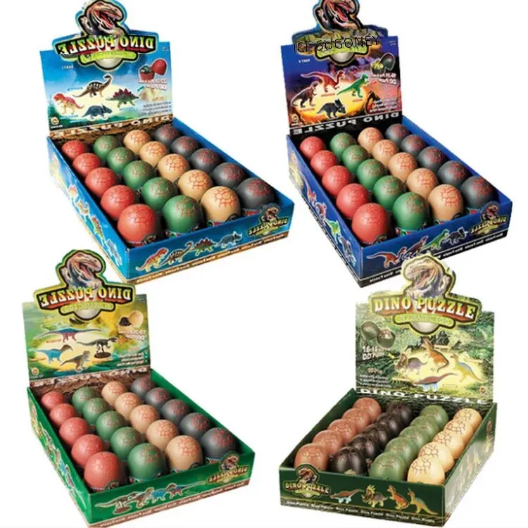 Puzzle Toys Building Blocks Toys 3D Stereoscopic Assembly Tyrannosaurus Model 4D Plug-in Tyrannosaurus Egg Street Stall Science Education Toy Children