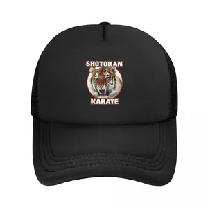 Adult Shotokan Karate Tiger Trucker Cap Fitted Mesh Baseball Cap Snapback Caps Hat Trucker Hat Adjustable Sports Cap Spring