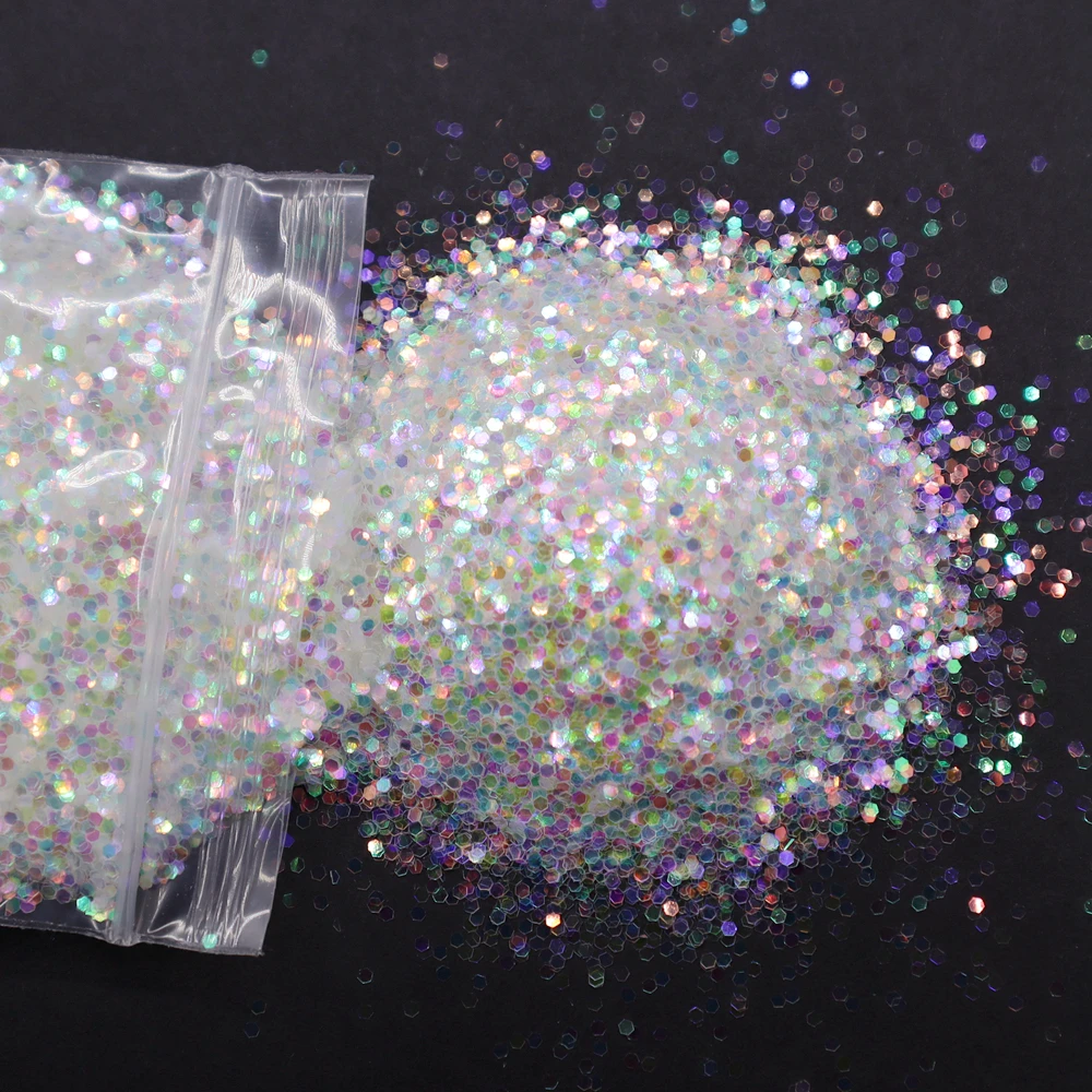 Luxurious Champagne Silver & Gold Fine Nail Glitter Powder
