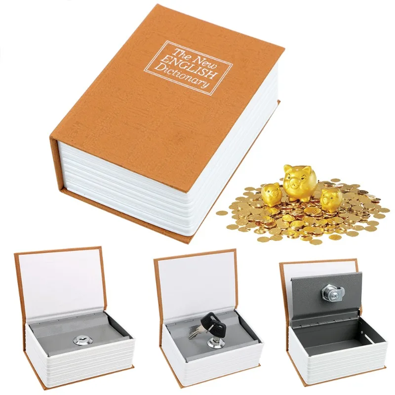 

Creative Dictionary Coin Piggy Banks Book Saving Box Hidden Storage Safe Lock Money Box Safe Deposit Box for Kids Living Room