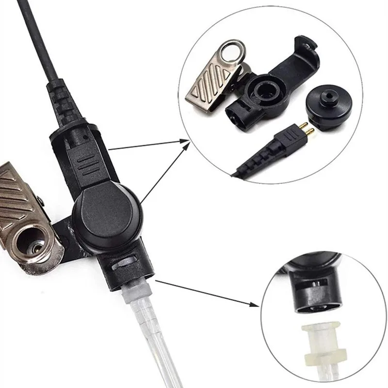 Walkie Talkie headset with mic radio earpiece headphone for Motorola,GP340,GP328, GP380, GP344,GP329,HT750 HT1250 HT1250LS