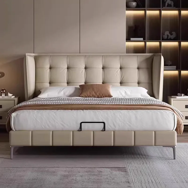 Cornici Per Letto Nordico Glamour Mensole Moderne Queen Full Size Struttura Per Letto Matrimoniale Testiera Sicura Sleeping Cama De Casal Furniture