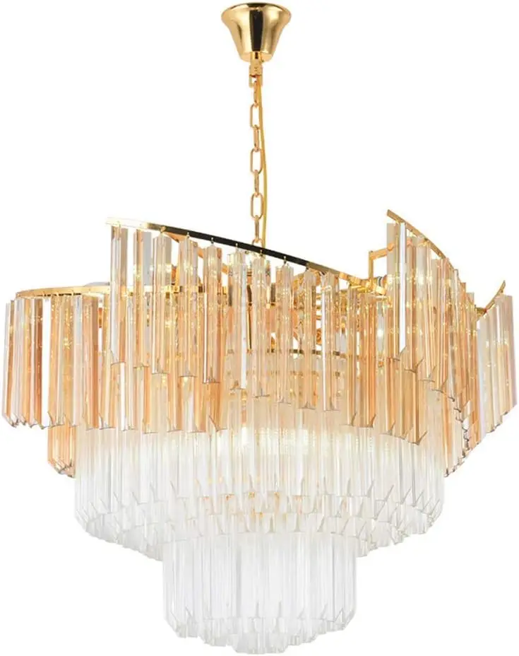 

Modern Led Crystal Chandeliers Nordic Simplicity Round Lamp for Living Room Restaurant Ceiling Pendant Lights
