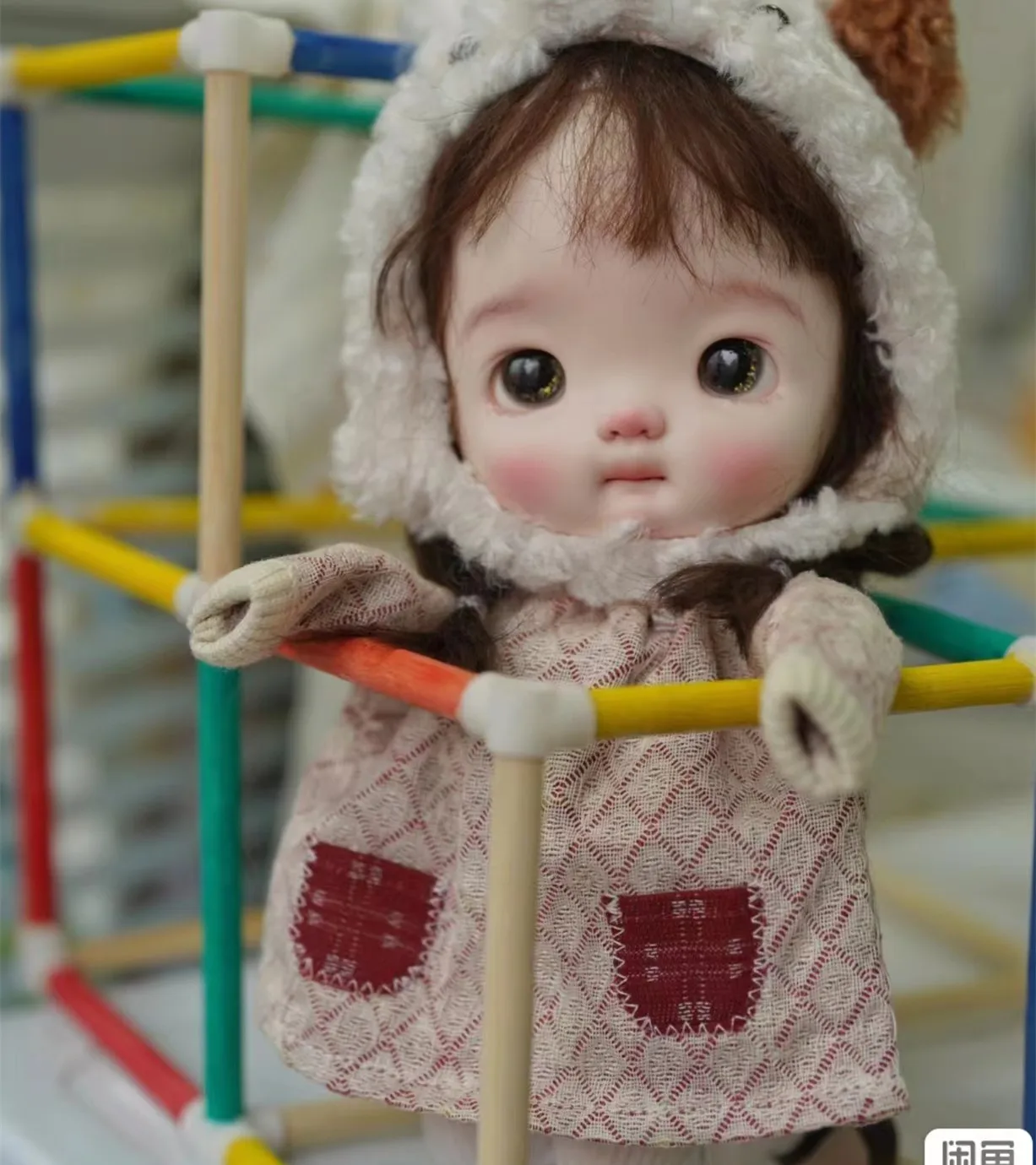 

New 1/6 25cm tu niu BJD Big Head sd DOLL Ball-jointed girls adults diy Action figure anime realistic toys free shipping