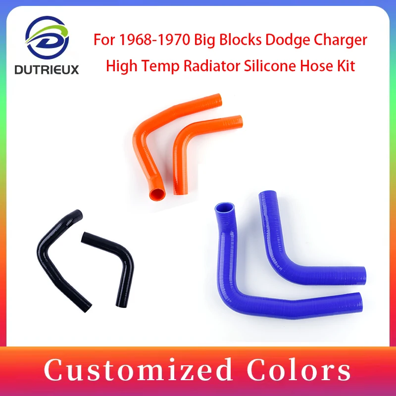 

High Temp For Big Blocks Dodge Charger 1968-1970 1969 Radiator Silicone Coolant Hoses