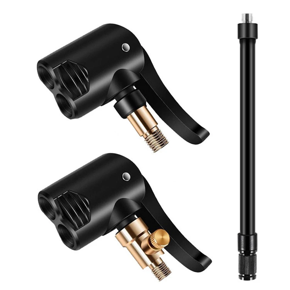 Bike Tire Air Chuck Brass 2 In 1 Bicycle Pump Nozzle Inflatable Pump Motorbike Air Chuck for Portable Inflatable Pumps
