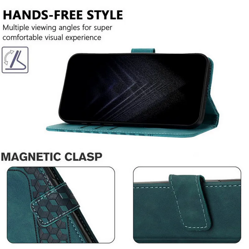 Leather Flip Wallet Case - Universal Fit