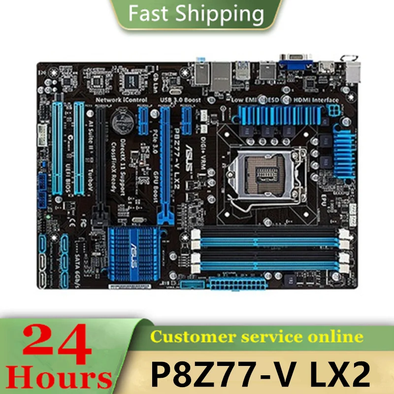 lga-p8z77-vマザーボードpcコンポーネントデスクトップマザーボード2x1155-lgaソケットddr3容量32gb-usb-20-usb-30adv3