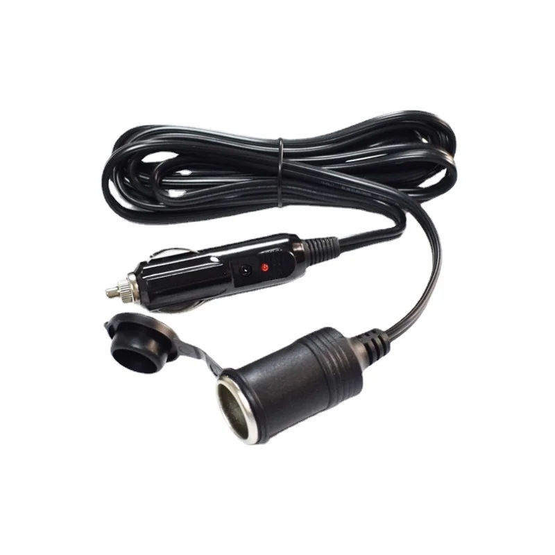 

Pure Copper Thickened Cigarette Lighter Extension Cable with Dust Cap, Power Extension for 12V/24V Universal Car Chargers, 10A,