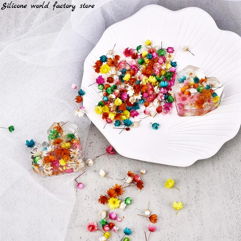 Artificial Flower 100/200pcs for DIY Resin Candle Making Jewelry Fill Art Craft Home Decor Party Decoration Artwork Photo Prop