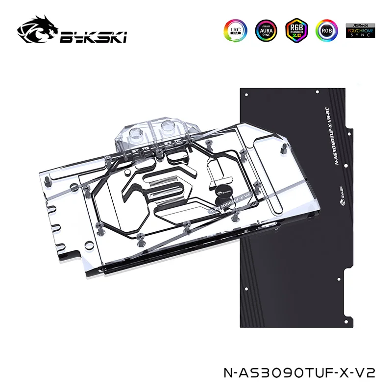 Bykski Watercooler Per Asus Tuf Rtx 3080 10G,3090 24G,3080Ti 12G Scheda Di Gioco Raffreddata, Blocco D'Acqua A Copertura Totale, N-As3090Tuf-X-V2